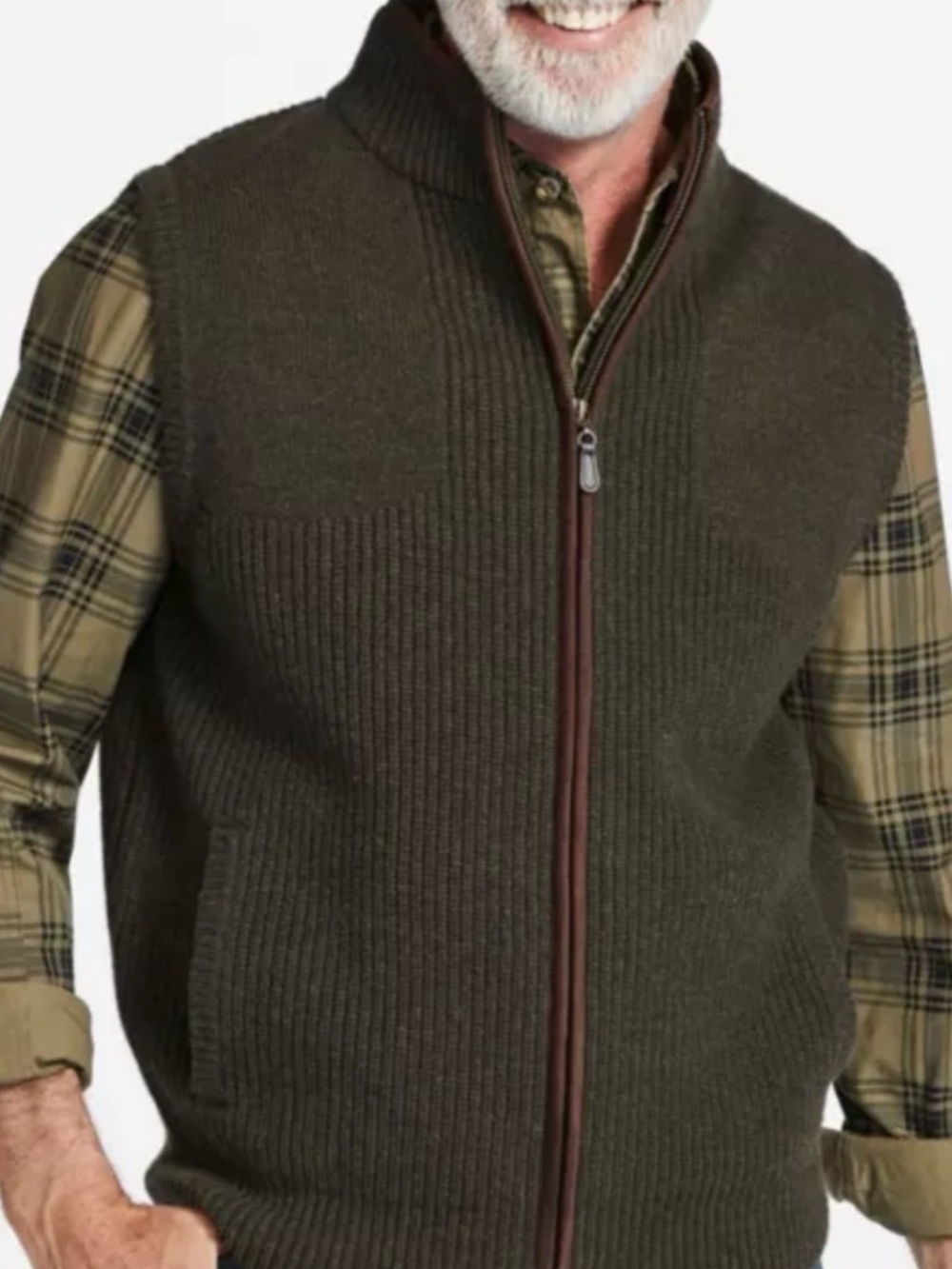 L.L.Bean Men's Waterfowl Sweater Vest Size Large